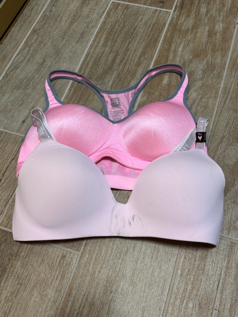 Bundle: Victoria's Secret Pink Wireless Everyday Bra and Sports Bra